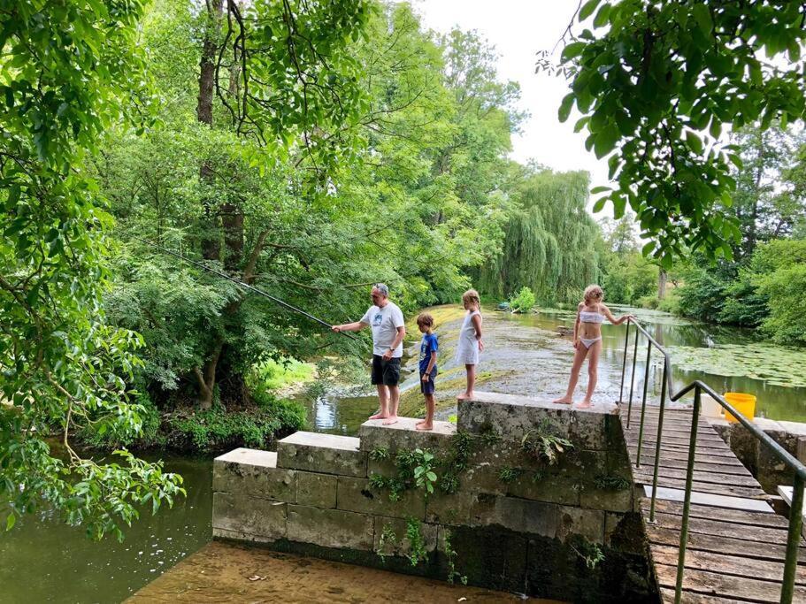 Вилла Magnifique Moulin Proche Chablis, Jacuzzi Et Riviere Annay-sur-Serein Экстерьер фото
